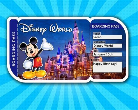 Disneyland Tickets Printable - Printable Word Searches