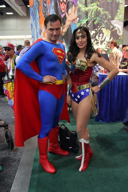 Superman and Wonder Woman Cosplay | Couple halloween costumes, Couples ...