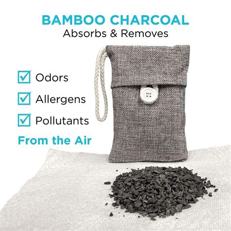 5 Pack Natural Bamboo Charcoal Air Purifying Bag N... – Grandado