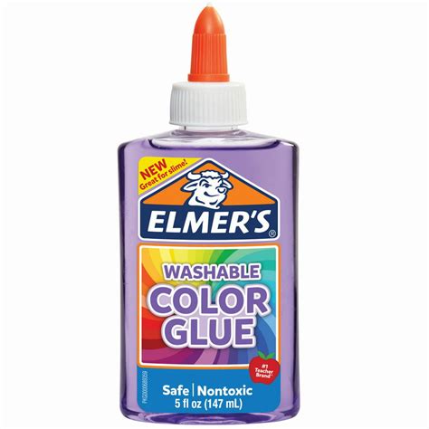 Elmer’s Washable Translucent Color Glue, Purple, 5 Ounces, Great for Making Slime - Walmart.com ...