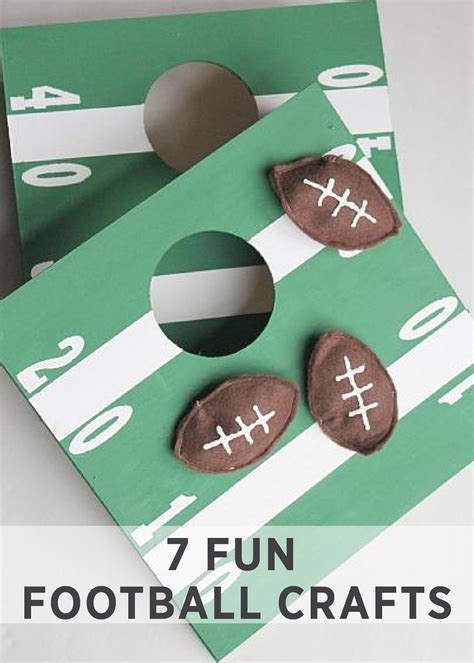 7 FUN FOOTBALL CRAFTS | Football crafts, Sport themed crafts, Themed crafts