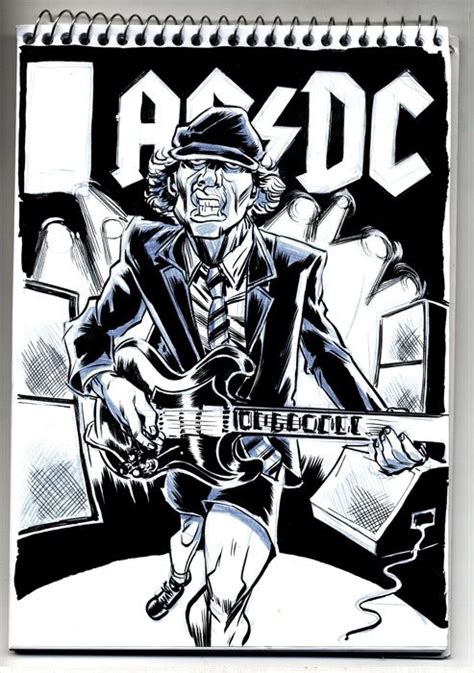 Pin by John Tillman on AC/DC | Acdc art, Acdc drawing, Dc drawings