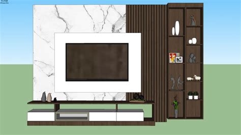 TV UNIT | 3D Warehouse | Tv unit design, Tv unit decor, Modern tv units