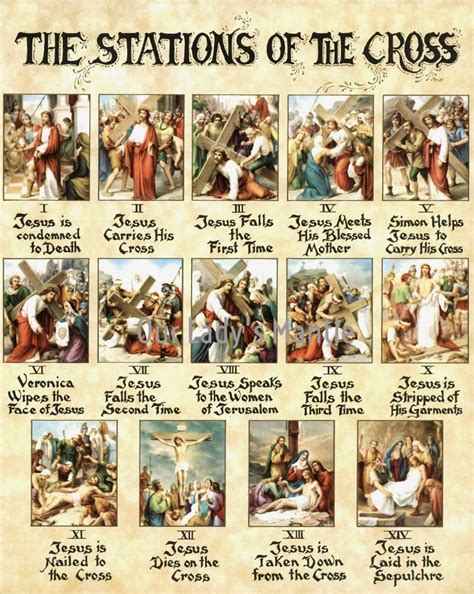 THE STATIONS of the CROSS 8x10 Catholic Picture Print From Italy - Etsy