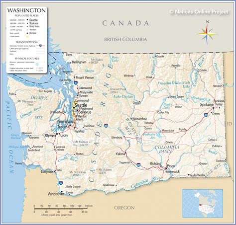 Map Of Washington State Cities And Towns - Printable Map