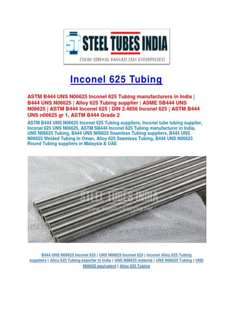 Inconel 625 Tube | Alloy | Steel