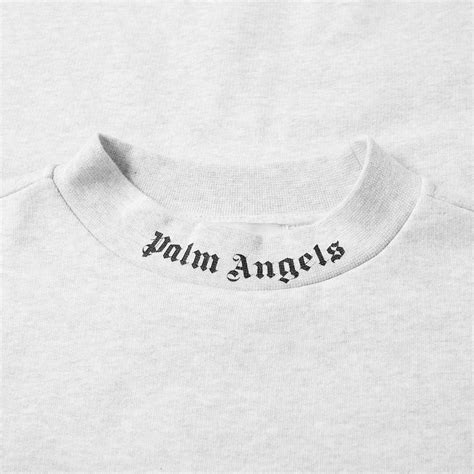 Palm Angels Logo Collar Crew Sweat Grey | END.