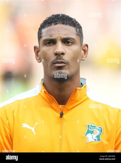 Sébastien Haller of Ivory Coast during Egypt versus Ivory Coast ...