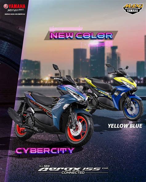 2023 Yamaha Aerox 155 Gets New Colours - Sportier, Youthful