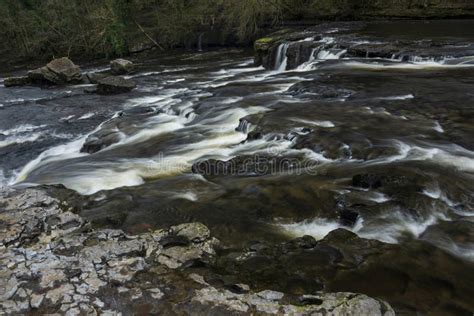 Beautiful Dramatic Landscape Image of Aysgarth Falls in Yorkshire Dales in England during Winter ...