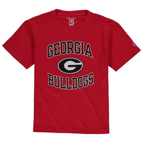 Georgia Bulldogs Champion Youth Circling Team Jersey T-Shirt - Red