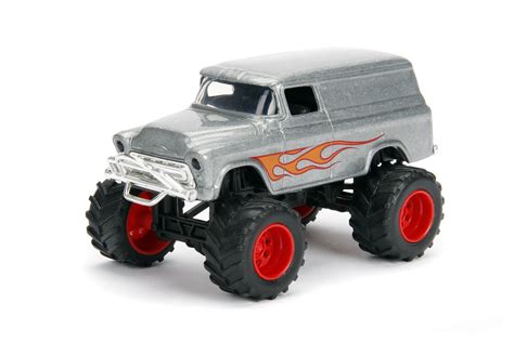 Just Trucks 1:64 Scale Die Cast 1957 Suburban in Bare Metal by Jada ...