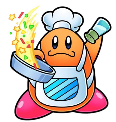 Kirby Chef Kawasaki Preparando o prato PNG transparente - StickPNG