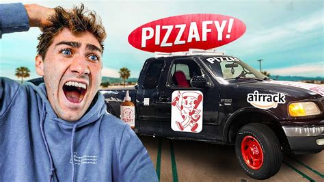 Surprising Airrack with Custom Pizza TRUCK! - YouTube