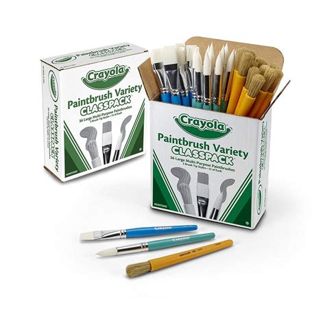 Crayola Variety Paint Brushes Classpack | Teacher Direct