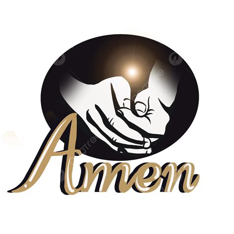 Religious Fonts PNG Image, Amen Religious Font Gesture Icon, Amen ...