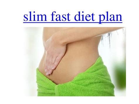 Slim fast diet plan