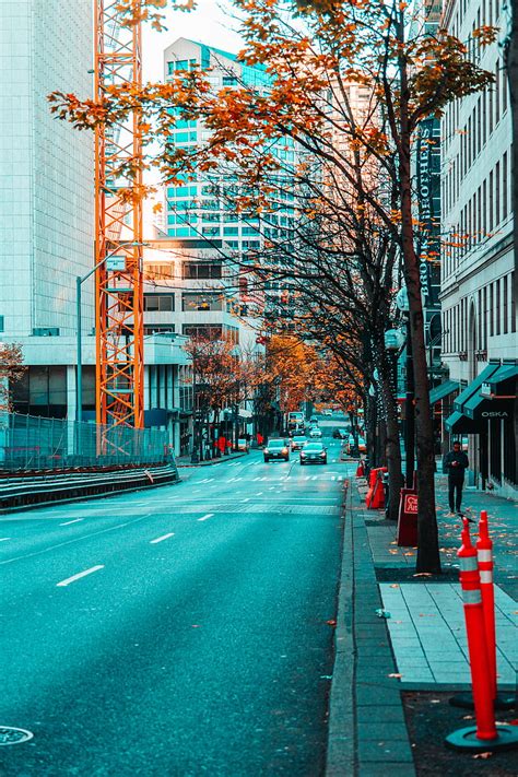 City, street, buildings, traffic, road, asphalt, HD phone wallpaper | Peakpx