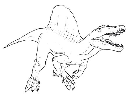 Spinosaurus 8 Coloring Page - Free Printable Coloring Pages for Kids