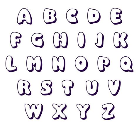 Pin by RAiiN CL0UD on Handwriting Fonts / Styles | Bubble letter fonts, Font styles alphabet ...