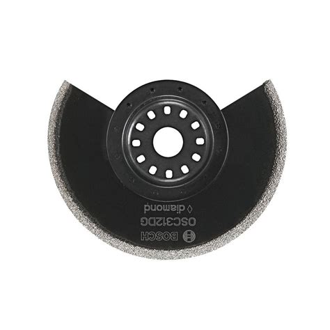 Bosch 3-1/2 X 1/8 in. Diamond Grit Segment Oscillating Tool Blade for Cutting Tile and Granite ...