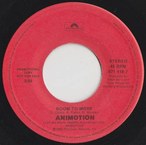 Animotion – Room To Move (1989, Vinyl) - Discogs