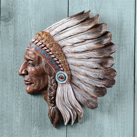 American Indian Head Wall Art | Collections Etc.