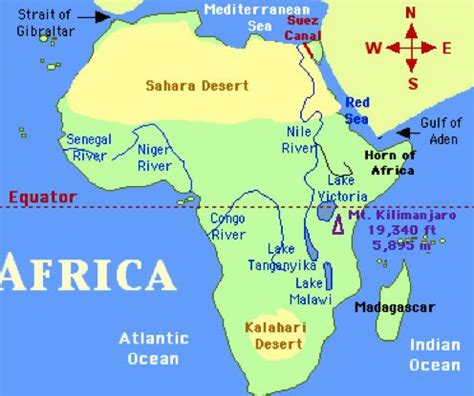 Africa Sahara Desert Map | Map Of Africa