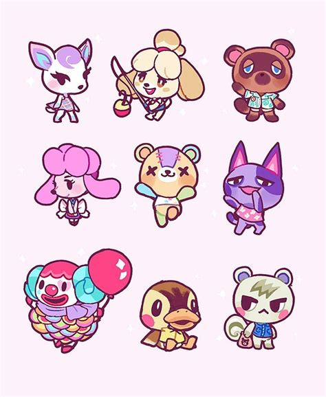 MAMO マモ on Instagram: “Drew some cute villagers! Who is your favorite 😄 ...