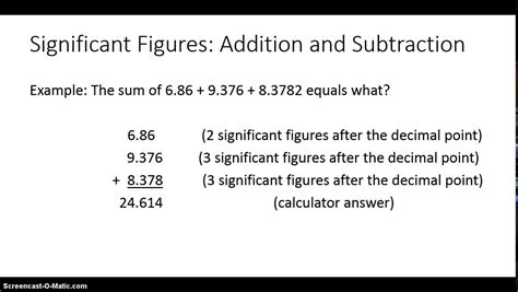 Significant Figure Arithmetic Rules - YouTube