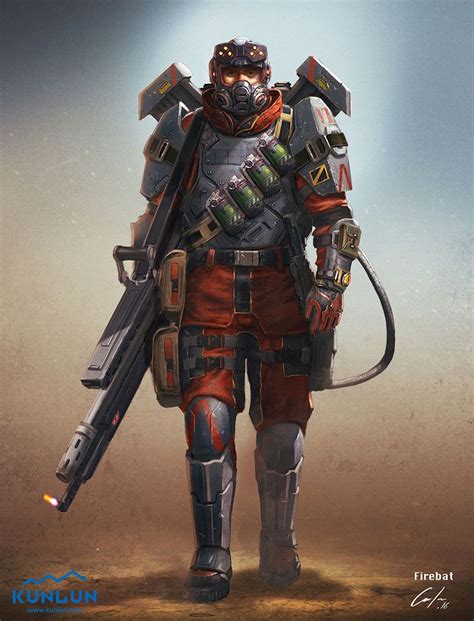 ArtStation - Flamethrower soldier unit, Toni Justamante Jacobs | Concept art characters, Armor ...