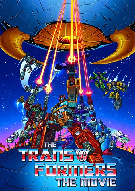 The Transformers: the Movie 1986 Poster Animated Science Fiction Action Film Wall Decor Retro ...