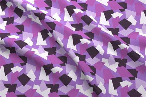 Colorful fabrics digitally printed by Spoonflower - Purple Geometric Shapes | Geometric shapes ...