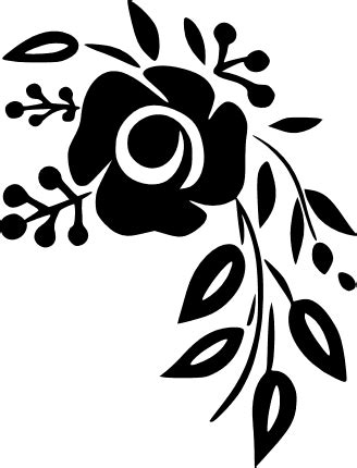 Decorative flower vector image, decoration - free svg file for members - SVG Heart