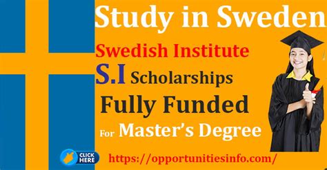 Swedish Scholarships in Sweden for 2023 and 2024 (Fully Funded)