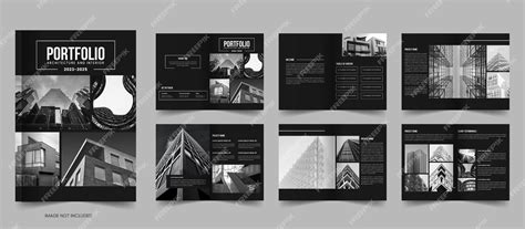 Premium Vector | Architecture and interior portfolio template design or minimal magazine layout