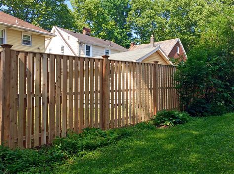 White Cedar Shadowbox Fence Cedar Fence, Wood Fence, Shadow Box Fence, Outdoor Spaces, Outdoor ...