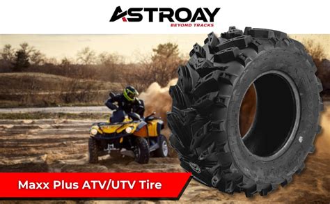 Amazon.com: 27x9x12 ATV Tires Astroay Maxx Plus, 6 Ply Quad or Side By ...