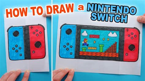 Nintendo Switch Folding Surprise. How to Draw a Nintendo Switch. Paper ...