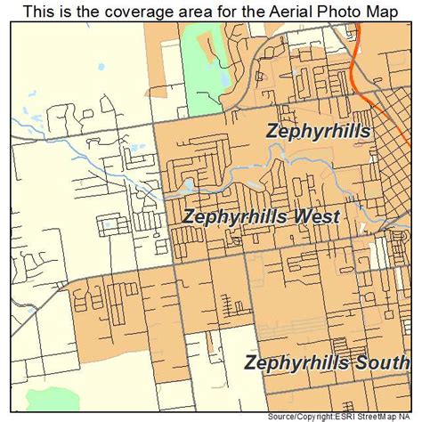 Aerial Photography Map of Zephyrhills West, FL Florida