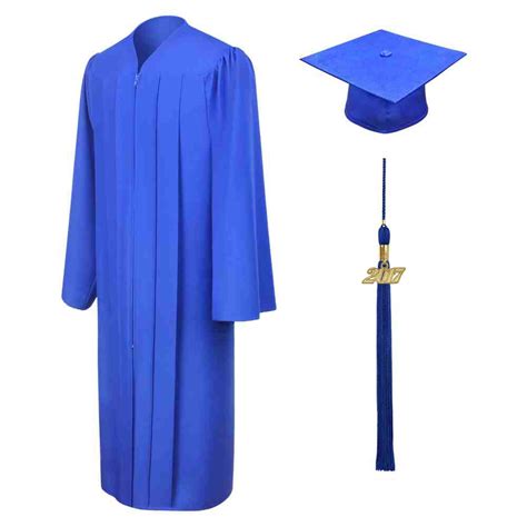 Class Act Graduation Adult Unisex Matte Graduation Cap And Gown With Tassel And Gold Charm, 6'0 ...