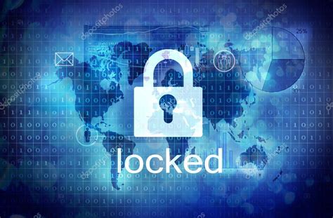 Computer screen with locked padlock — Stock Photo © nevarpp #33652327