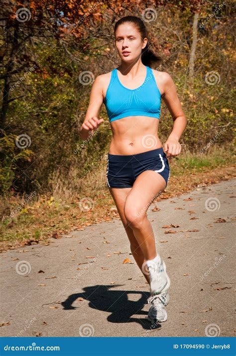 Attractive Teenager Running Stock Photo - Image of slim, athletic: 17094590