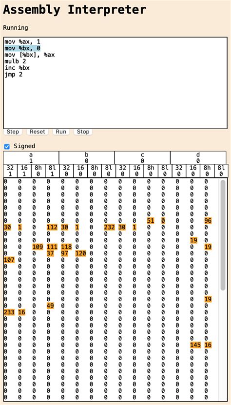 GitHub - FISHARMNIC/online-assembly-simulator: assembly interpreter in ...