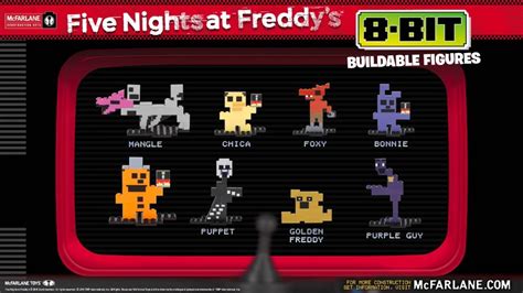 Five Nights at Freddy's Buildable 8-Bit Characters! - YouTube