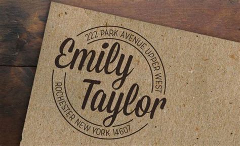 Personalized Name And Address Stamps from Ink and Water | Cool Material