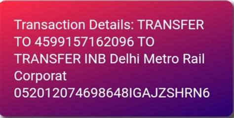 Delhi Metro Rail Corporation [Dmrc] — Amount reversal issue / Incomplete transaction.