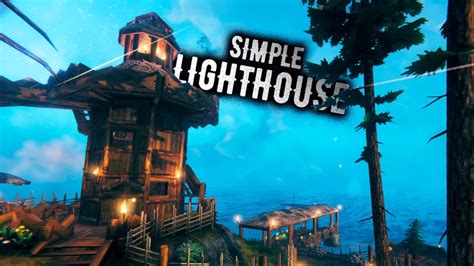 Simple Corewood Lighthouse Valheim Build