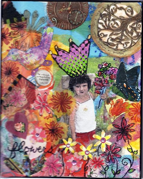 All Things Quilty and Artsy: "Childhood Memories" Collage