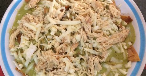 Chilaquiles verdes con pollo - 41 recetas caseras- Cookpad